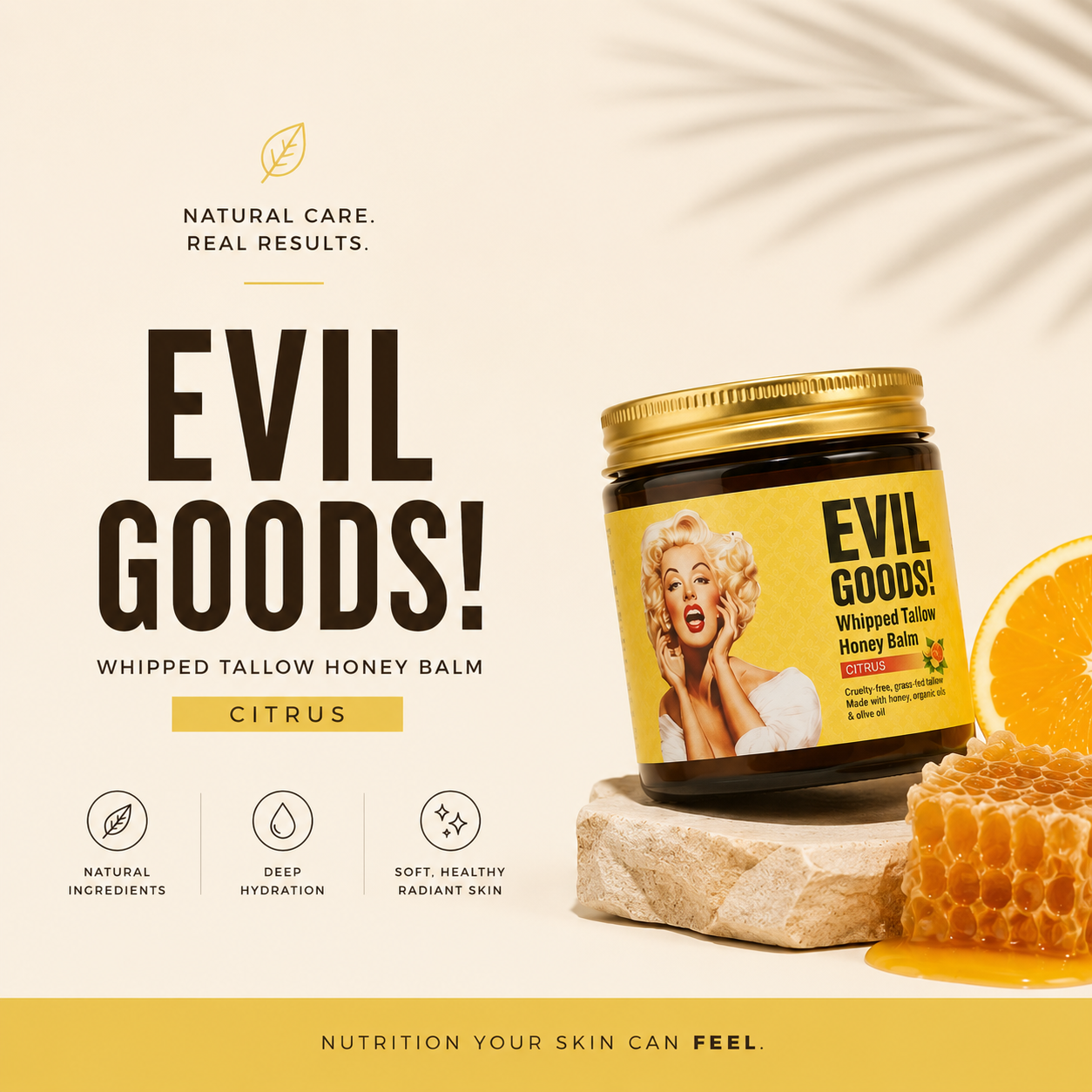 EVIL GOODS - SEBO DE RES- CITRUS EE.UU (CUIDADO DE LA PIEL)