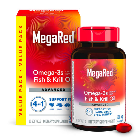 OMEGA 3 FISH & KRILL OIL (SALUD PARA CORAZÓN, MENTE Y ARTICULACIONES)